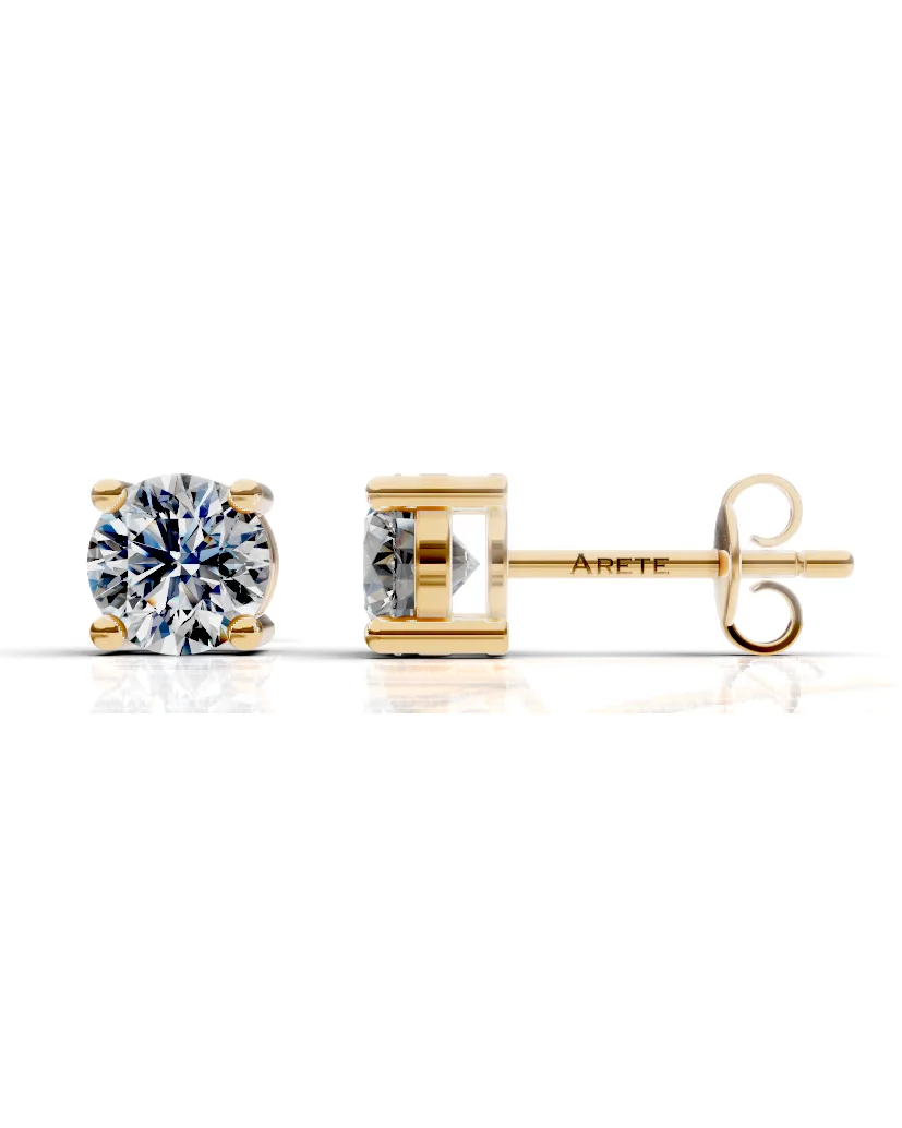 Open-Basket Solitaire Studs