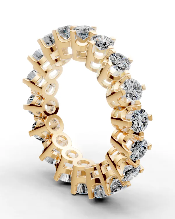 Bracket-Prong Eternity Band