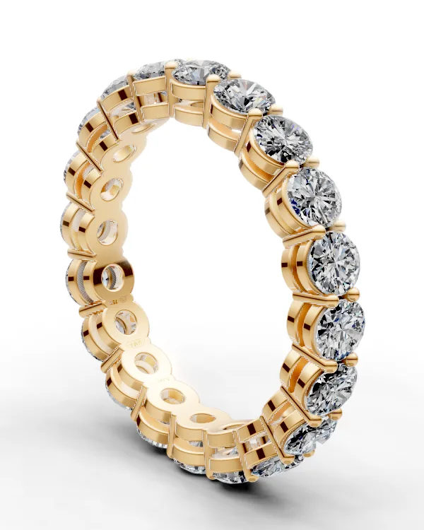 Bar-Prong Eternity Band