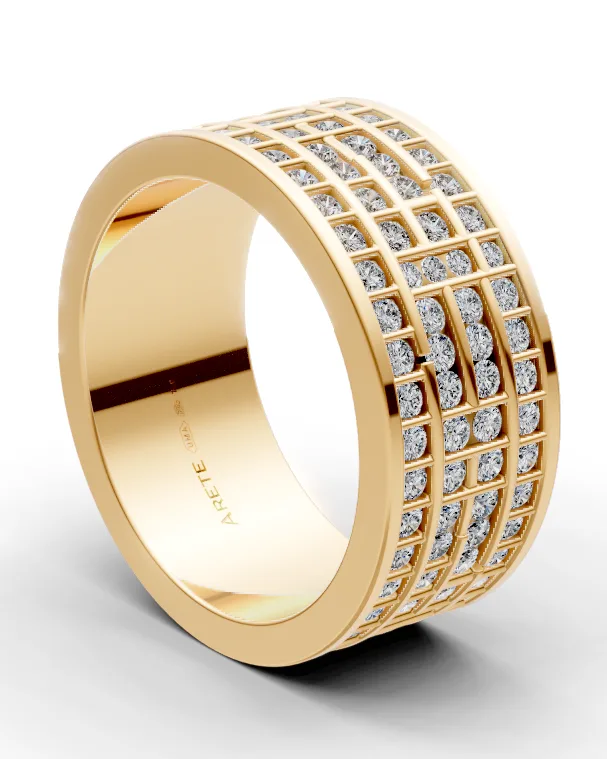 Grid Eternity Band
