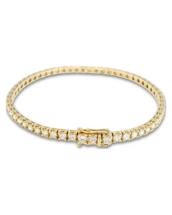 Diamond Tennis Bracelet D-E VVS, 18k Yellow Gold, 3.49 ct