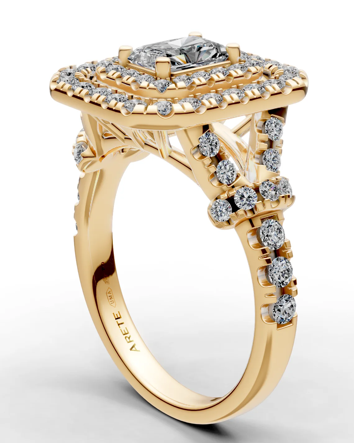 Pavé-Shank Solitaire