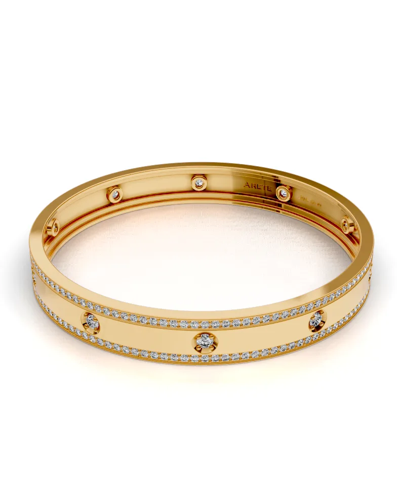 Wide Pavé Bangle