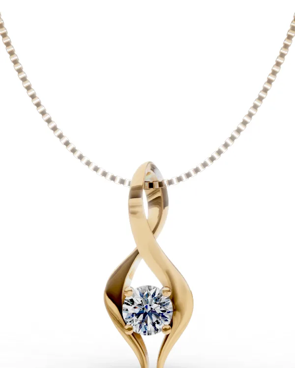 Infinity Ribbon Pendant