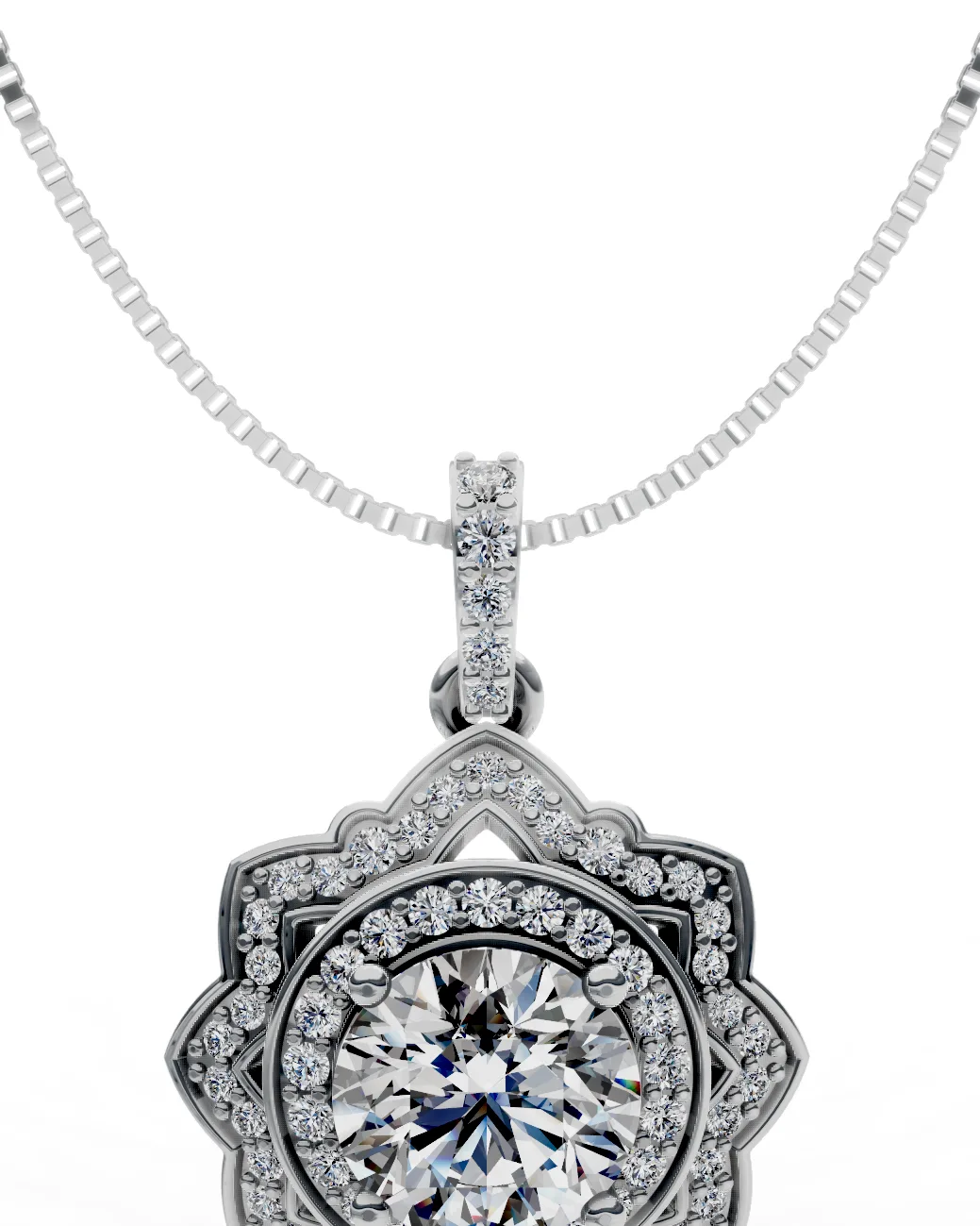 Lotus Halo Pendant
