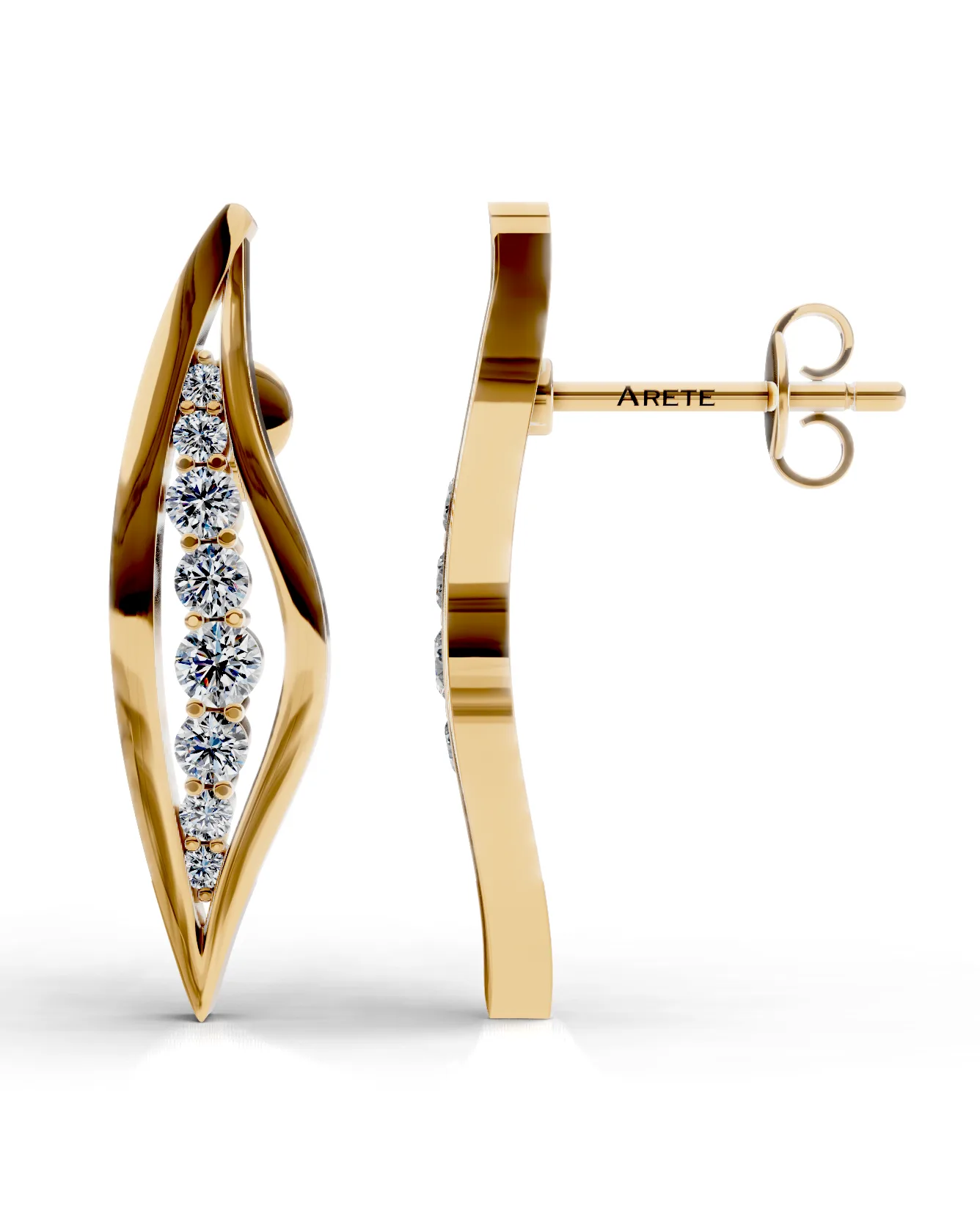 Marquise Openwork Studs