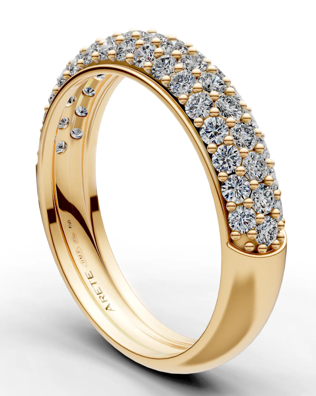 Pavé Half-Eternity Band