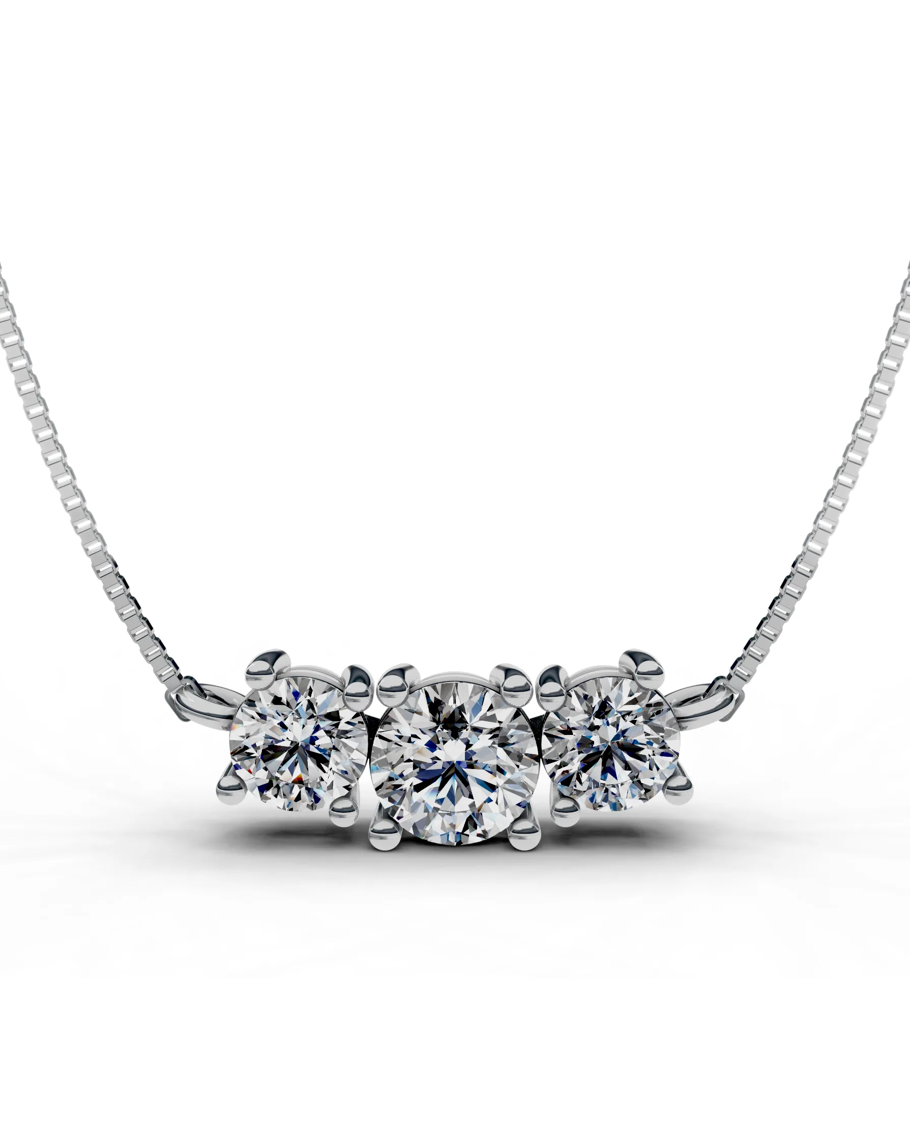 Horizontal Three-Stone Pendant