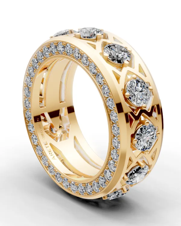 Chevron Eternity Band