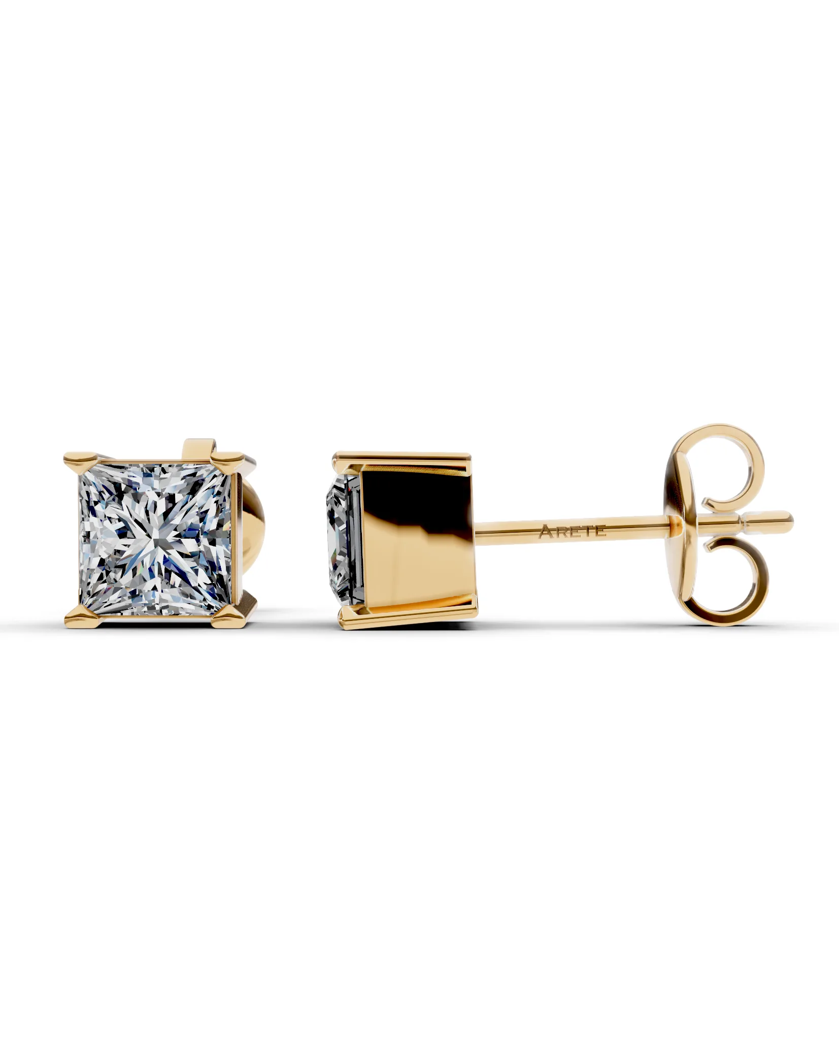 Princess Solitaire Studs