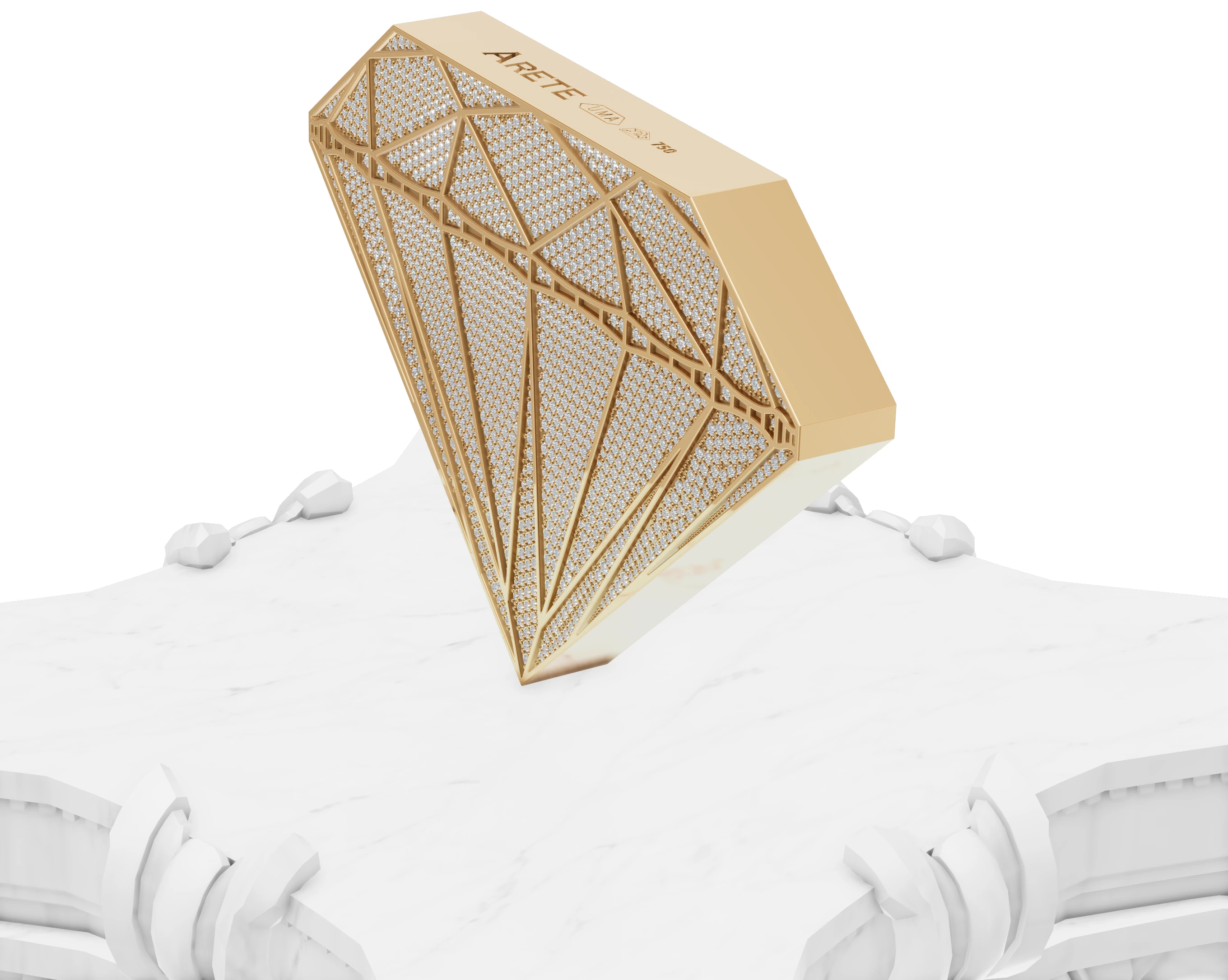 3D visualization of the diamond trophy