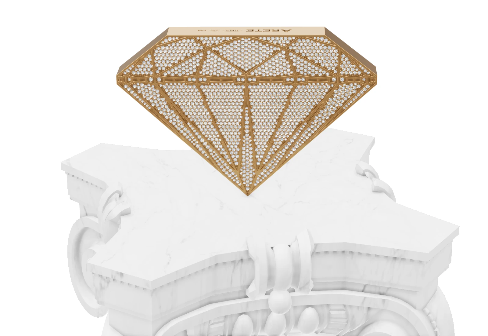 3D visualization of the diamond trophy
