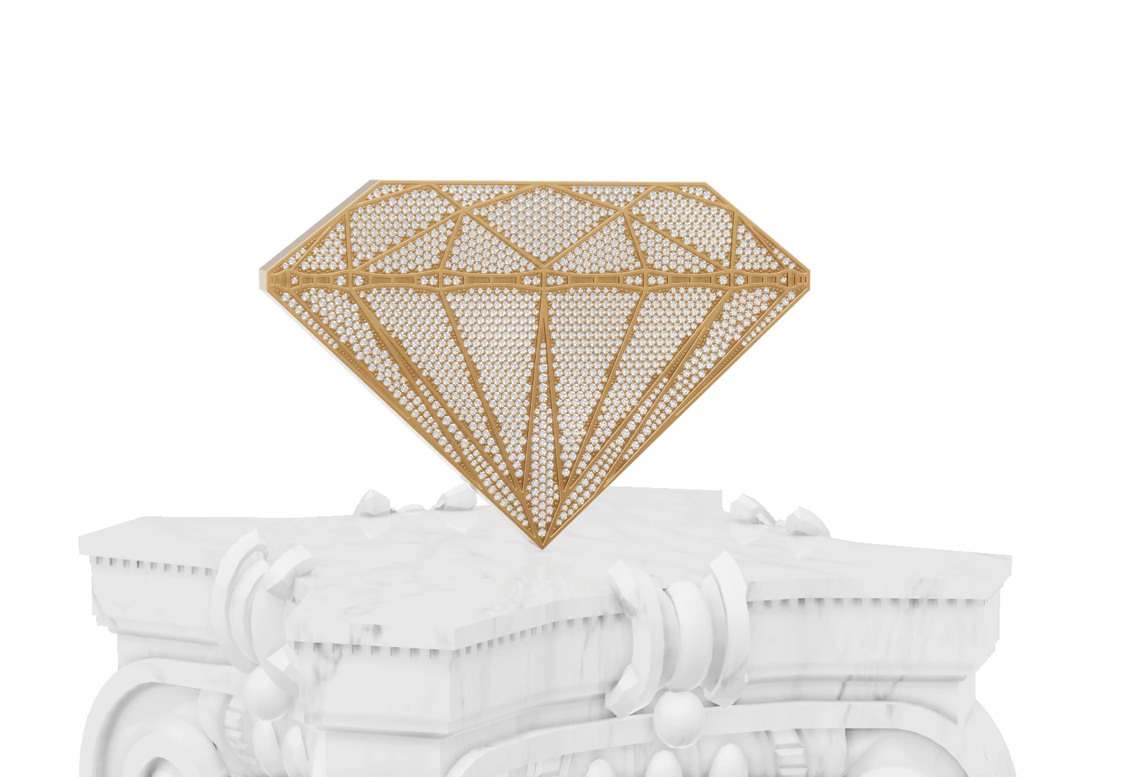 3D visualization of the diamond trophy