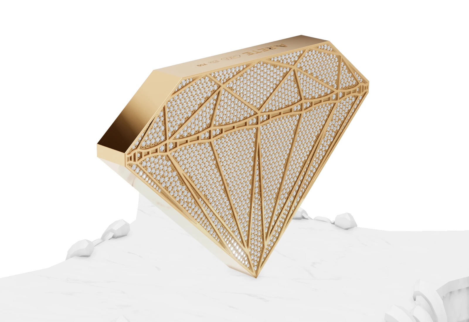 3D visualization of the diamond trophy