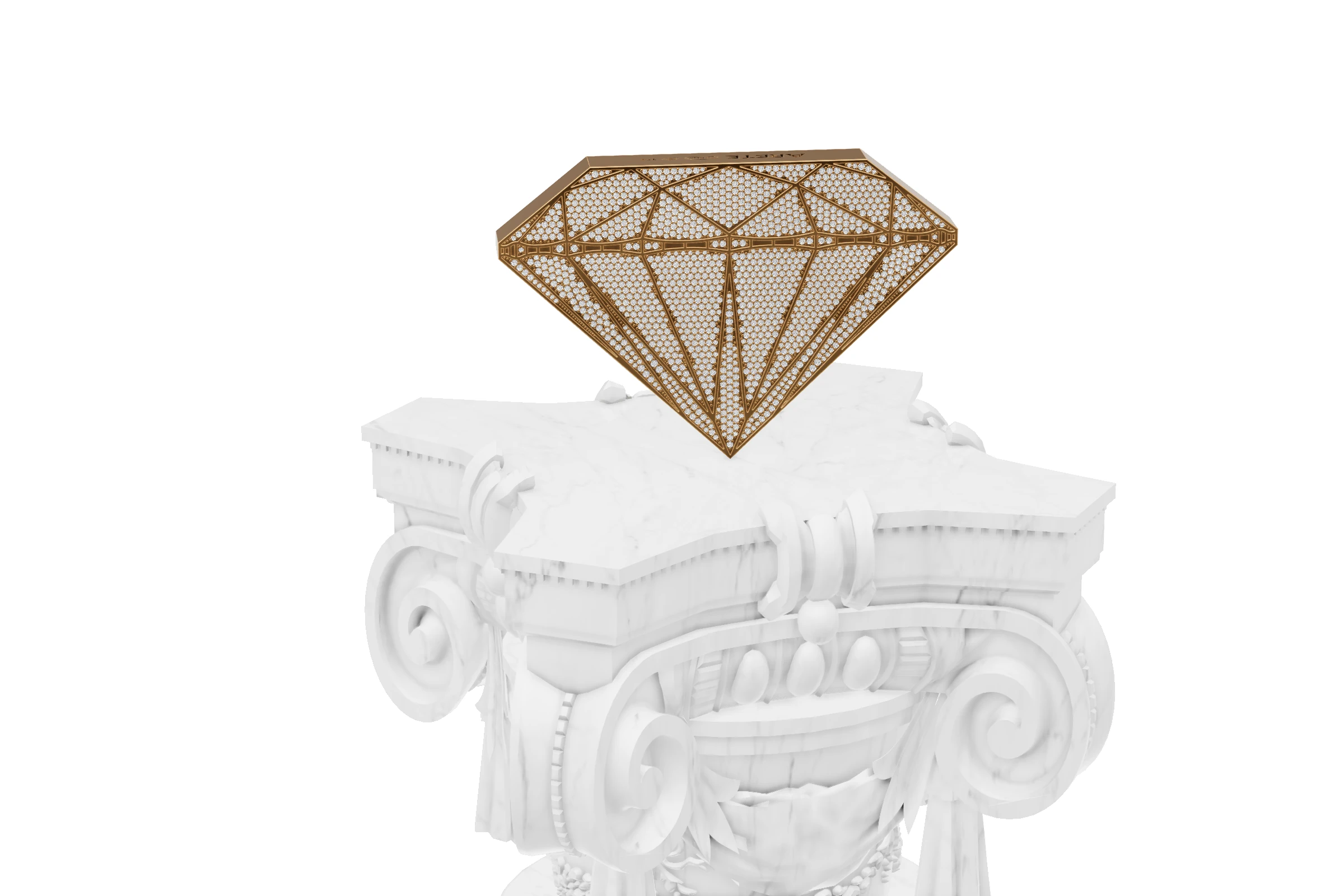 3D visualization of the diamond trophy